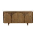 **Buffet en bois avec design moderne et portes arrondies**